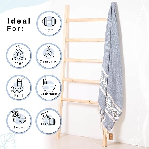 Miniatura 5 de Toalla de playa turca de lujo de algodón turco de alta calidad, sin arena, de secado rápido, toallas de playa ligeras, multiusos, para pareo,