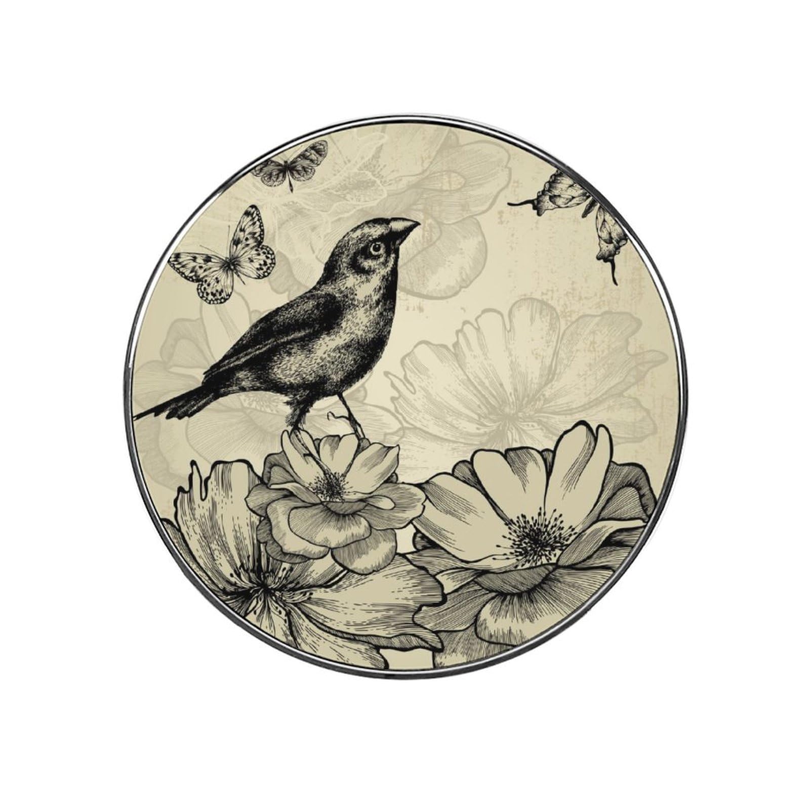 Retro Bird Butterfly Alloy Fridge Magnet For Office Cabinet Refrigerator Whiteboard Photo