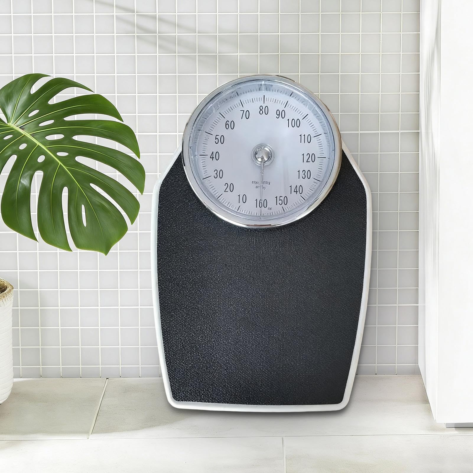 do Pomiaru Masy Ciała Mechaniczna Do Pomiaru Ciała Z Wskazówką Do 159 kg | Domowe narzędzie do pomiaru wagi Dla Domu Łazienki Siłowni Fitness Treningu Podróży Biura Mieszkania Użytku