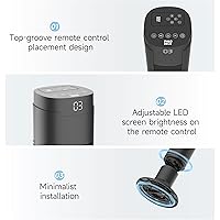 Vista 7 de PHILODECO Ventiladores de torre para el hogar, ventilador de piso vertical con control remoto de vibración de 80°, múltiples modos, temporizador