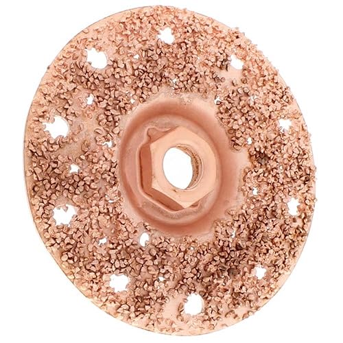 Miniatura 7 de Disco de molienda de neumáticos, 4 pulgadas discos de carburo para amoladoras de 4 a 4.5", centro roscado de 58"-11, mejora el rendimiento de los