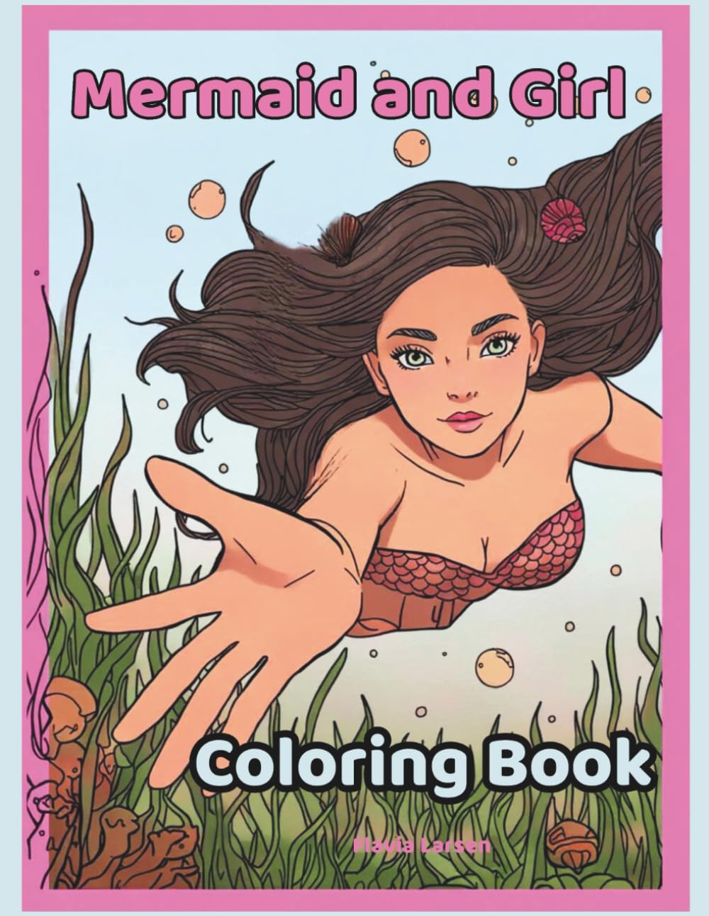 Mermaid and Girl Coloring Book (The Little Drawer: Coloring Pages for Every Occasion)