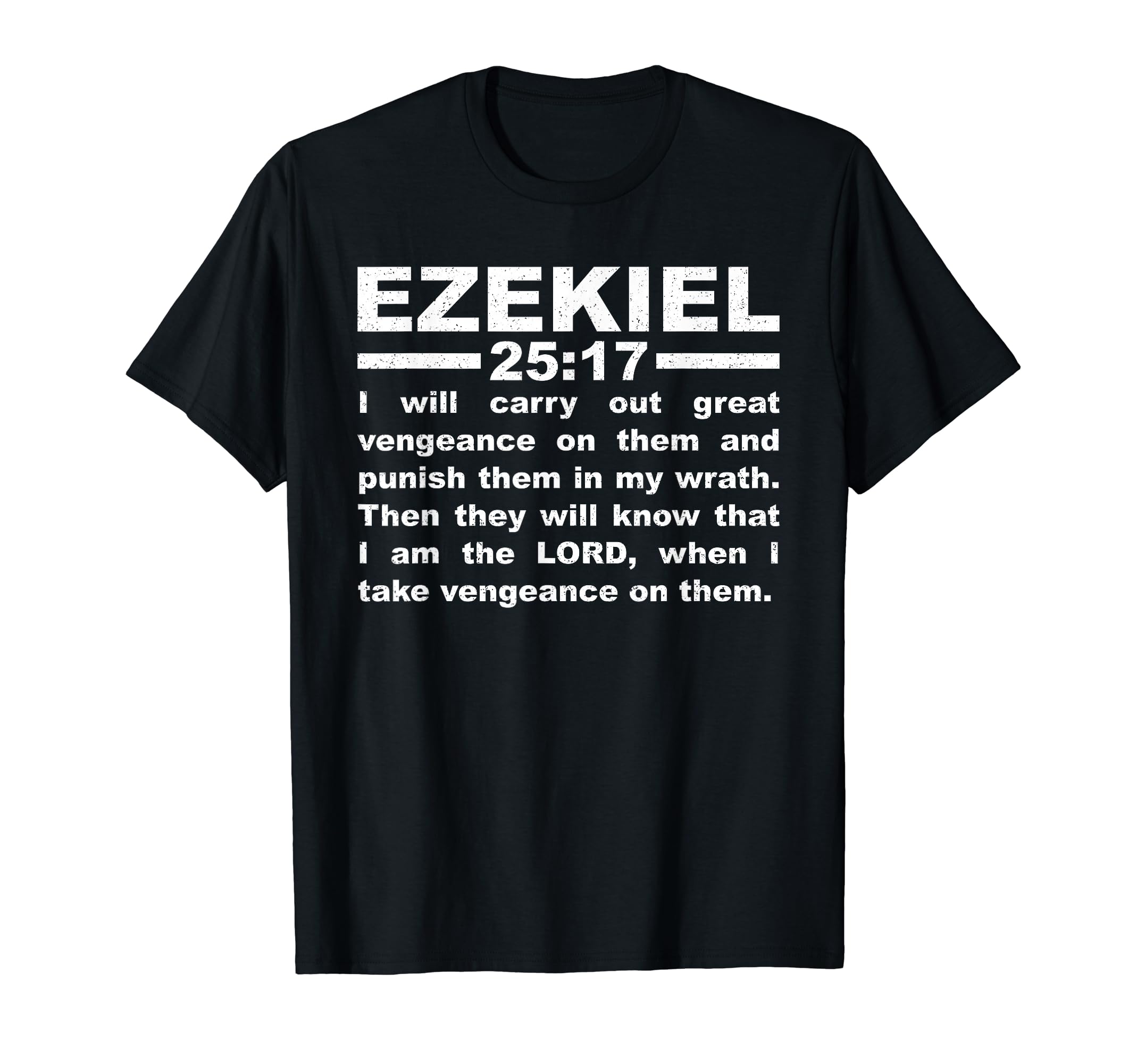 Amazon | エゼキエル書第25章17節 Tシャツ | Tシャツ・カットソー 通販