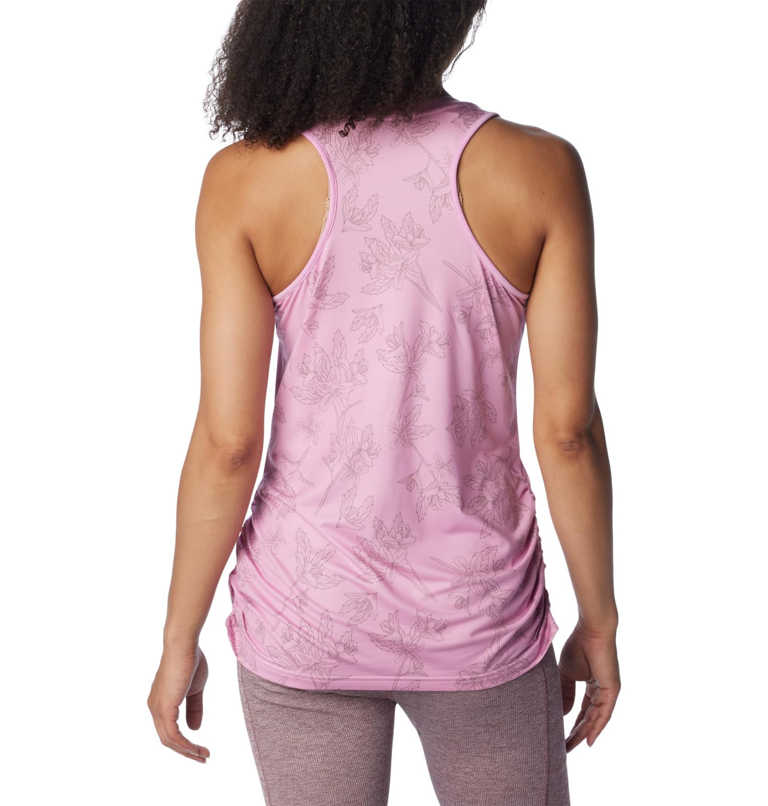 Columbia Women's Leslie Falls Tank, Cosmos Tigerlines Tonal, X-Large