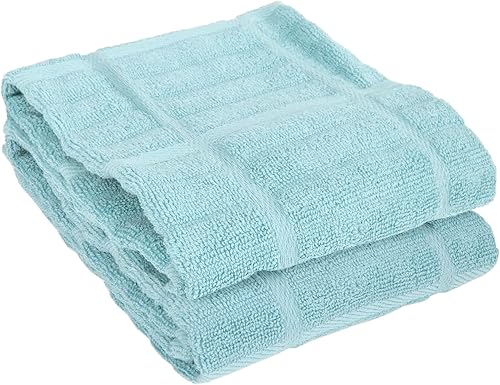 Miniatura 8 de All-Clad Juego de 4 toallas de cocina sólidas y coordinadas, altamente absorbentes, capuchino