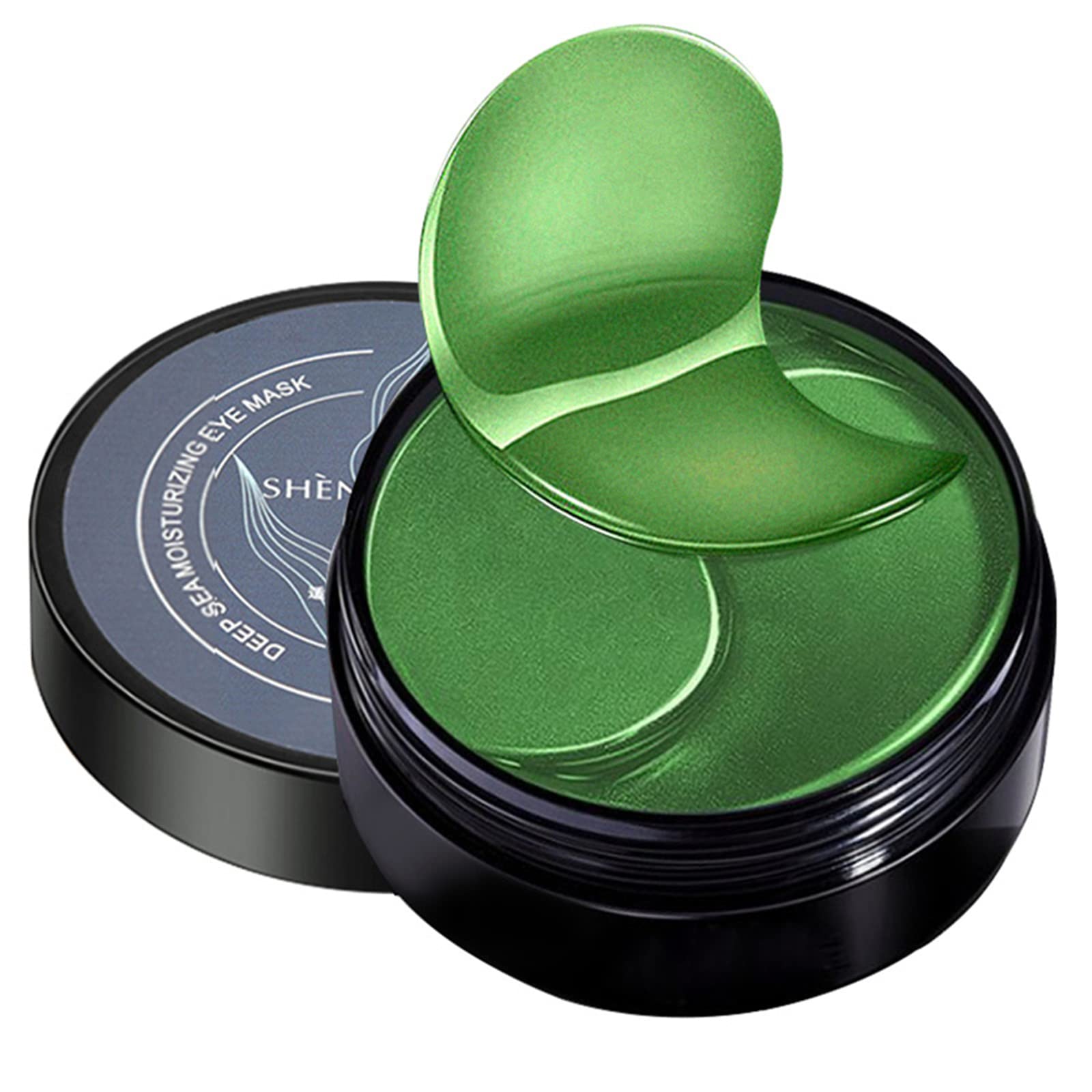 PepiskyEye 60 PCS Eye Treatment Gels Eye Patches with Algae Extract for Moisturizing & Reducing Dark Circles Puffiness Wrinkles Fine Lines