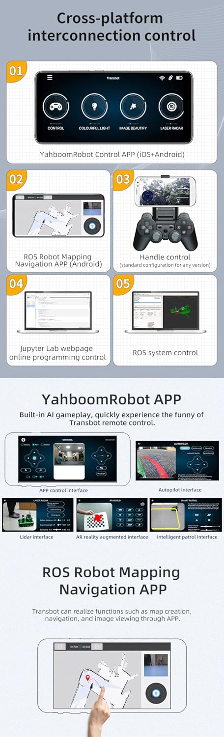 Yahboom Transbot III Autonomous Driving Depth Camera Nepal | Ubuy