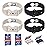 MEIYYJ Motion Sickness Bands for Adults and Kids Sea Wristbands for Cruise Travel Wristband, Natural Relief WristbandsSea Bands for Pregnancy Women(1 Pair Black+1Pair Star Light)