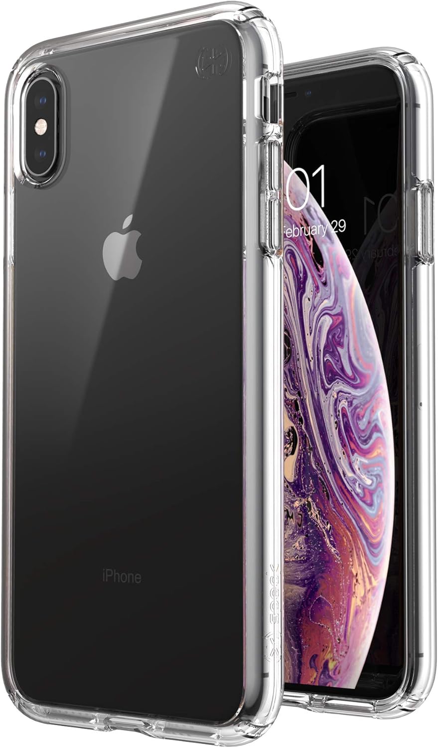 Speck Products Presidio Perfect-Clear iPhone Xs MAX Case, Clear/Clear
