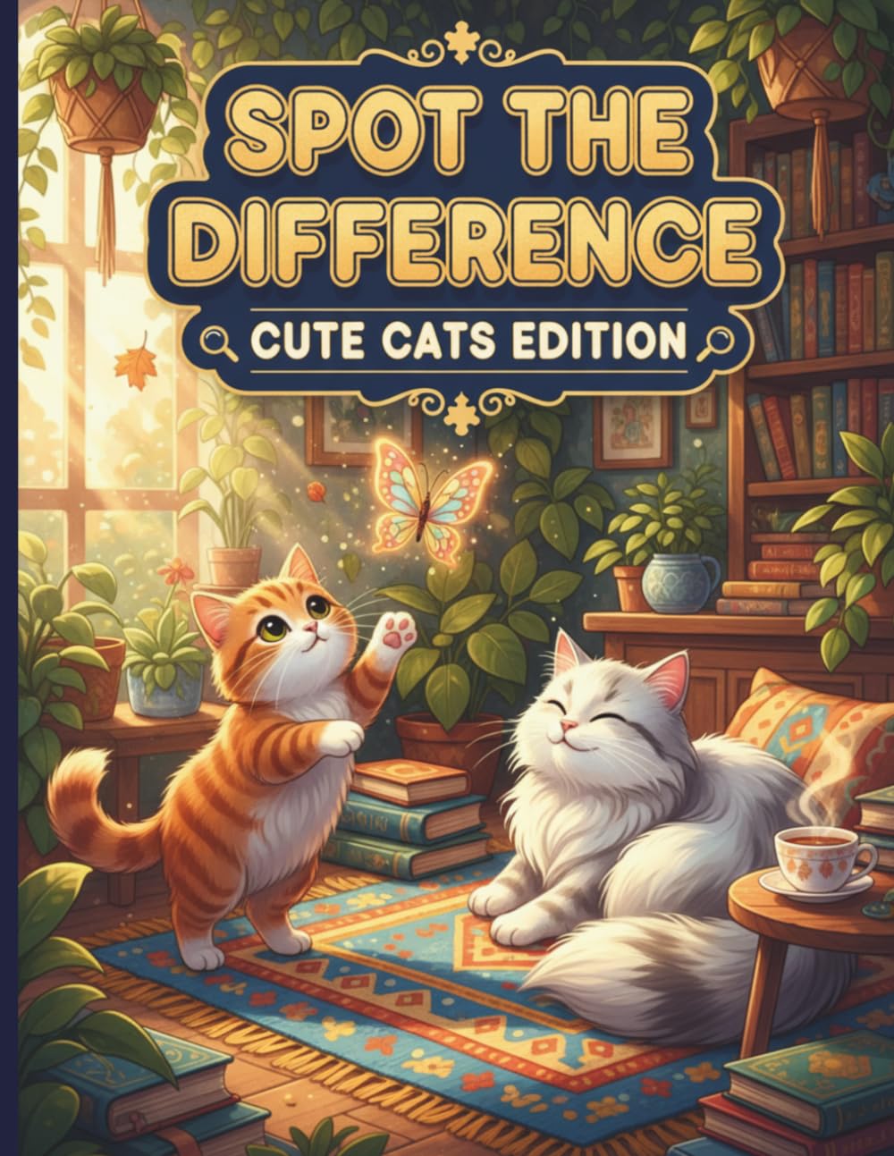 Spot the Difference: Cute Cats Edition: Volume 1 (Think & Relax Spot the Difference Series)