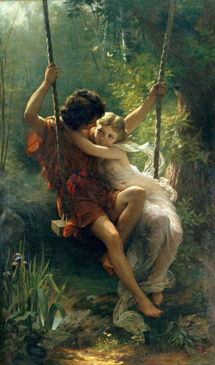 Berkin Arts Pierre Auguste Cot Giclee Canvas Print Paintings Poster Reproduction (Springtime)