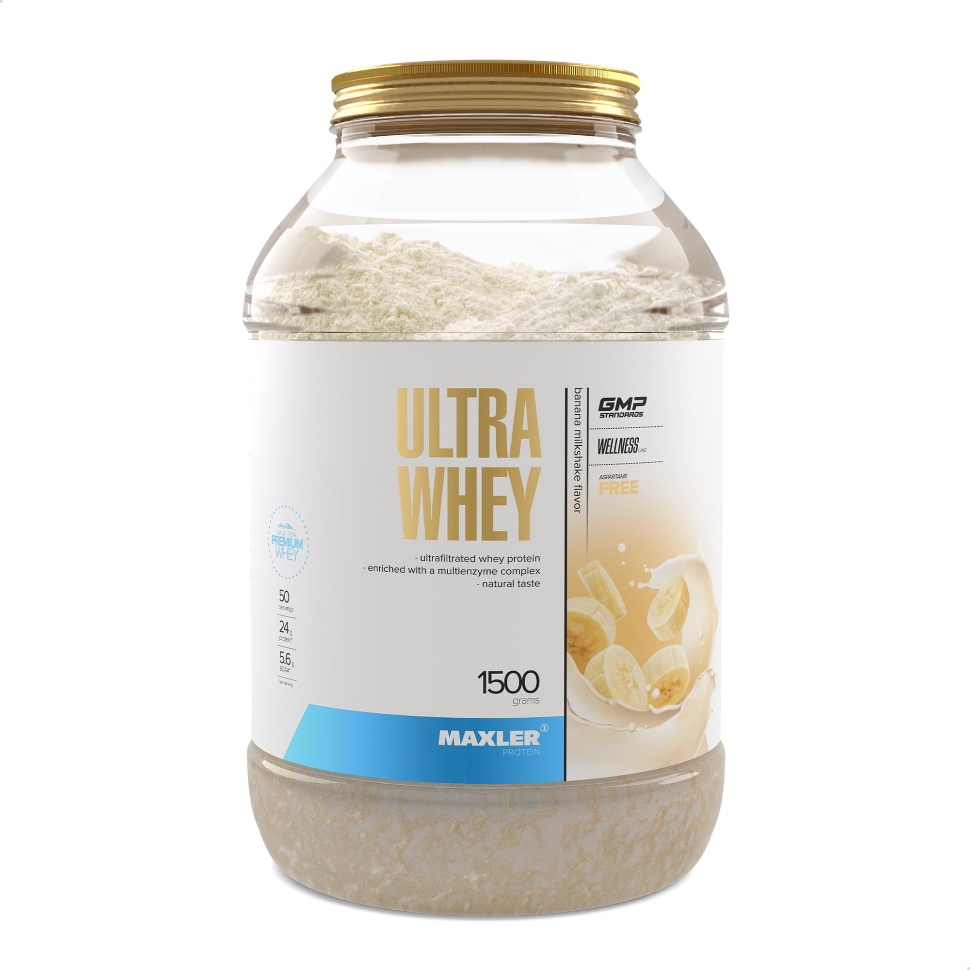 Maxler Ultra Whey Protein - Whey protéines - Proteine whey isolate - Proteine isolate poudre - Proteine in Polvere Milkshake alla Banana - 900g di proteine