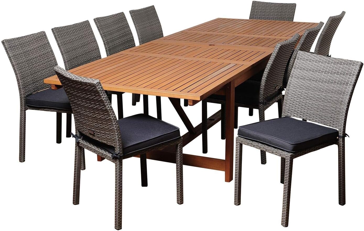 International Home Amazonia11 Piece Extendable Patio Dining Set