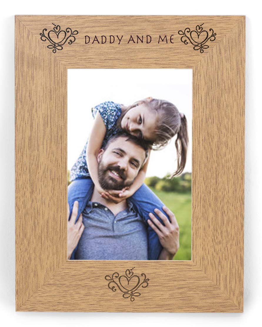 Chris Bag Of Goodies Brown Daddy And Me 6X4 6 X 4 Picture Photo Keepsake Frame Present Idea From Daughter Son Kids Baby For Birthday