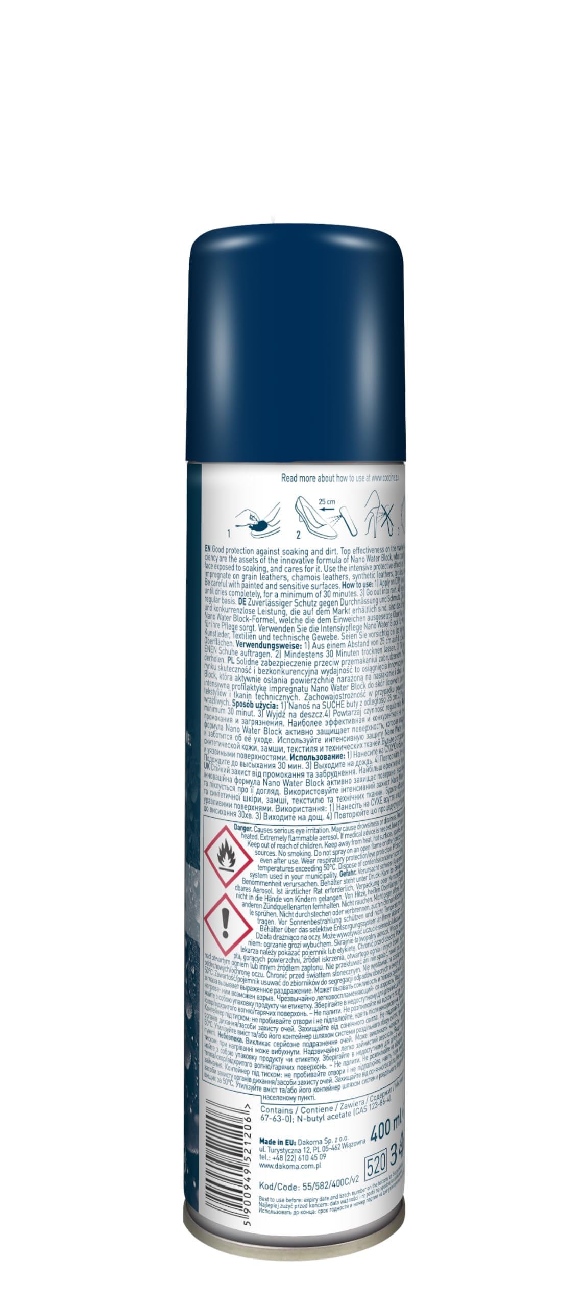 Coccine - Spray Impermeabilizzante per Camoscio e Nabuk 400 ml con Spazzola 3 in 1, Kit di Impermeabilizzazione e Pulizia Scarpe, Protezione Idrorepellente, Eliminazione dello Sporco Secco