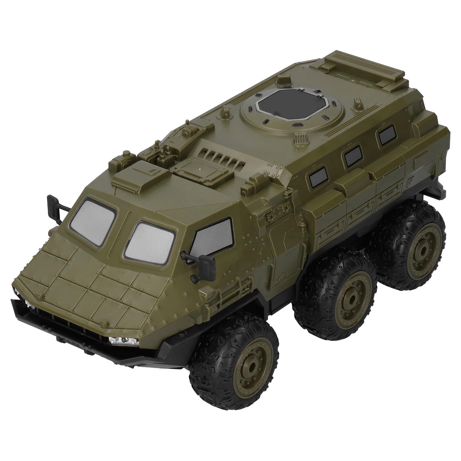 Ciężarówka Pancerna RC, 2,4 GHz Szybki Zdalnie Sterowany Samochód 6WD RC Tank 1/16 Skala Wojskowa Ciężarówka Zabawka