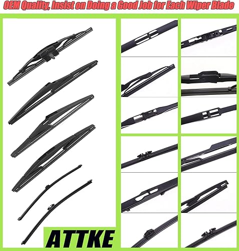 Miniatura 3 de ATTKE Limpiaparabrisas trasero para BMW X5 2019-2022Volvo V70 2008 2010V90 2017-2021XC40 2019-2022XC70 2008-2016XC90 2016-2022 OEM original Estilo