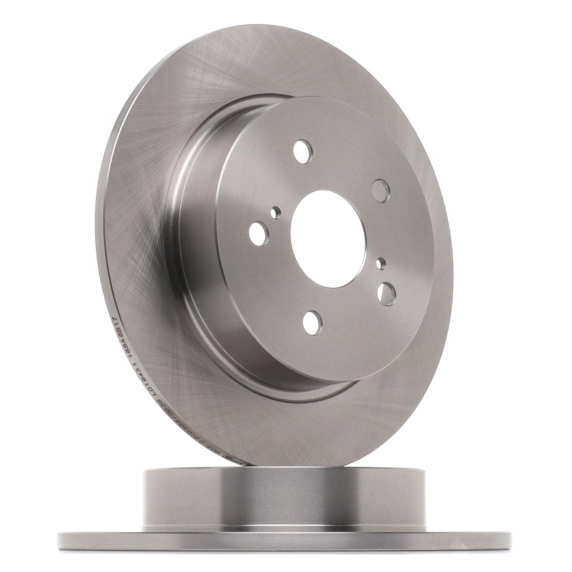 RIDEX 82B3374 2x Disco freno Posteriore Compatibilità con TOYOTA C-HR AX10