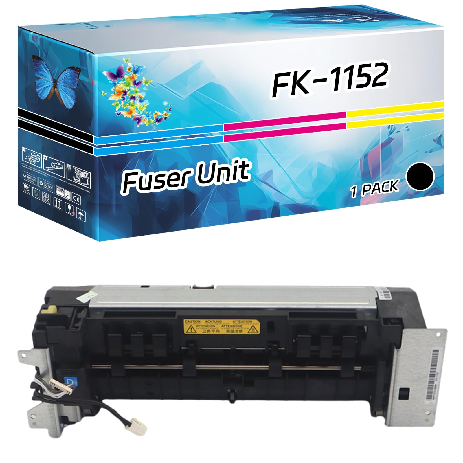 TONERC FK-1152 Fuser Unit Compatible for Kyocera ECOSYS M2040dn M2540dw M2635dw M2640idw P2040dw P2235dw Printers, High Yield 100000 Pages, with Chip (1 Pack Black)