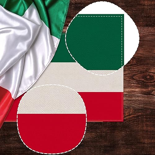 Miniatura 4 de Nepnuser Camino de mesa Italia de 108 pulgadas de largo para decoración de fiestas temáticas italianas, hogar, cocina, comedor, cena, decoración de