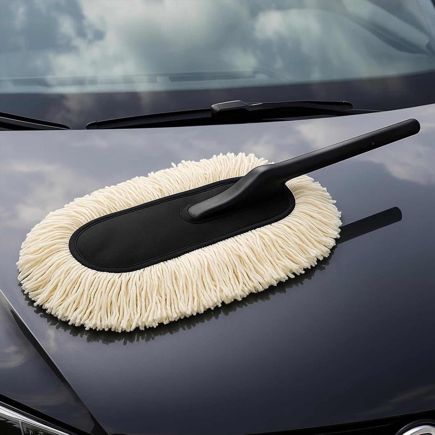 Multi-Purpose Car Duster | Wax-Treated Microfiber Brush for Scratch-Free Cleaning | Long Handle, Reusable, Ideal for Car, Truck, SUV & Home Use (Car Duster)-image-44