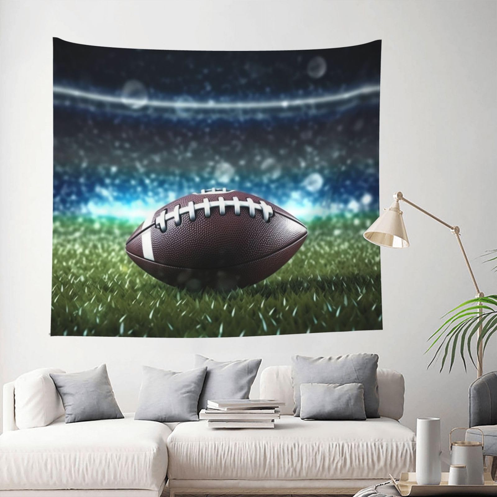 Tapestry 153 X 130 CM Inches Wall Hanging for Living Room American Football Tapestrys Home Decor Soft Aesthetic Tapestries Hanging Decor Blanket Wall Tapestry for Bedroom Dorm Indoor Outdoor