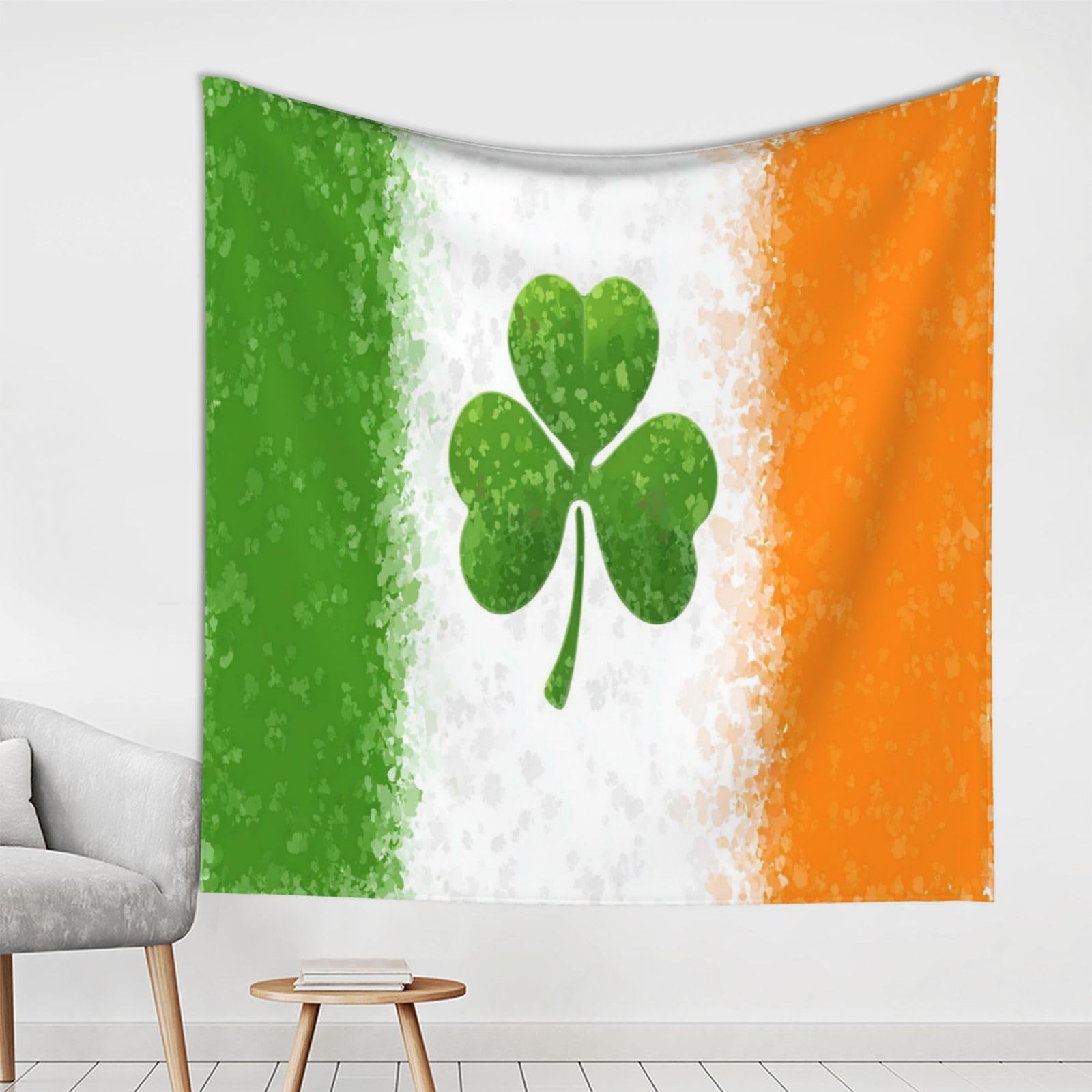 XOPEKVLAWM Tapestry Wall Hanging for Bedroom Aesthetic Wall Mural Tapestries 150x150 cm Art Backdrop irish flag Tapestries Landscape Poster Tapestry for Living Room Dorm Office Home Decor