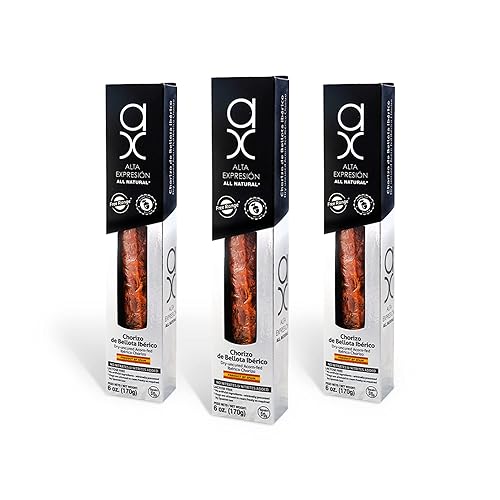 Pack All Natural Chorizo AX ibérico alimentado con bellota de COVAP (3 x 6 oz)