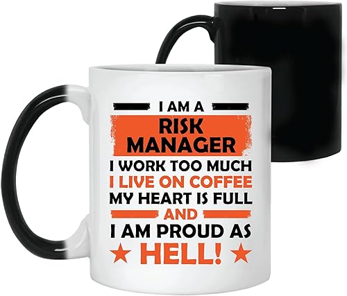 Gift for Risk Managers Show Your Caffeine Fueled Heart is Full 11oz 15oz Color Changing Mug
