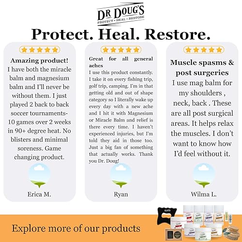 Miniatura 5 de Dr. Doug's - Bálsamo de magnesio 100 % orgánico, ingredientes totalmente naturales, alternativa no tóxica al sulfato de magnesio, para evitar