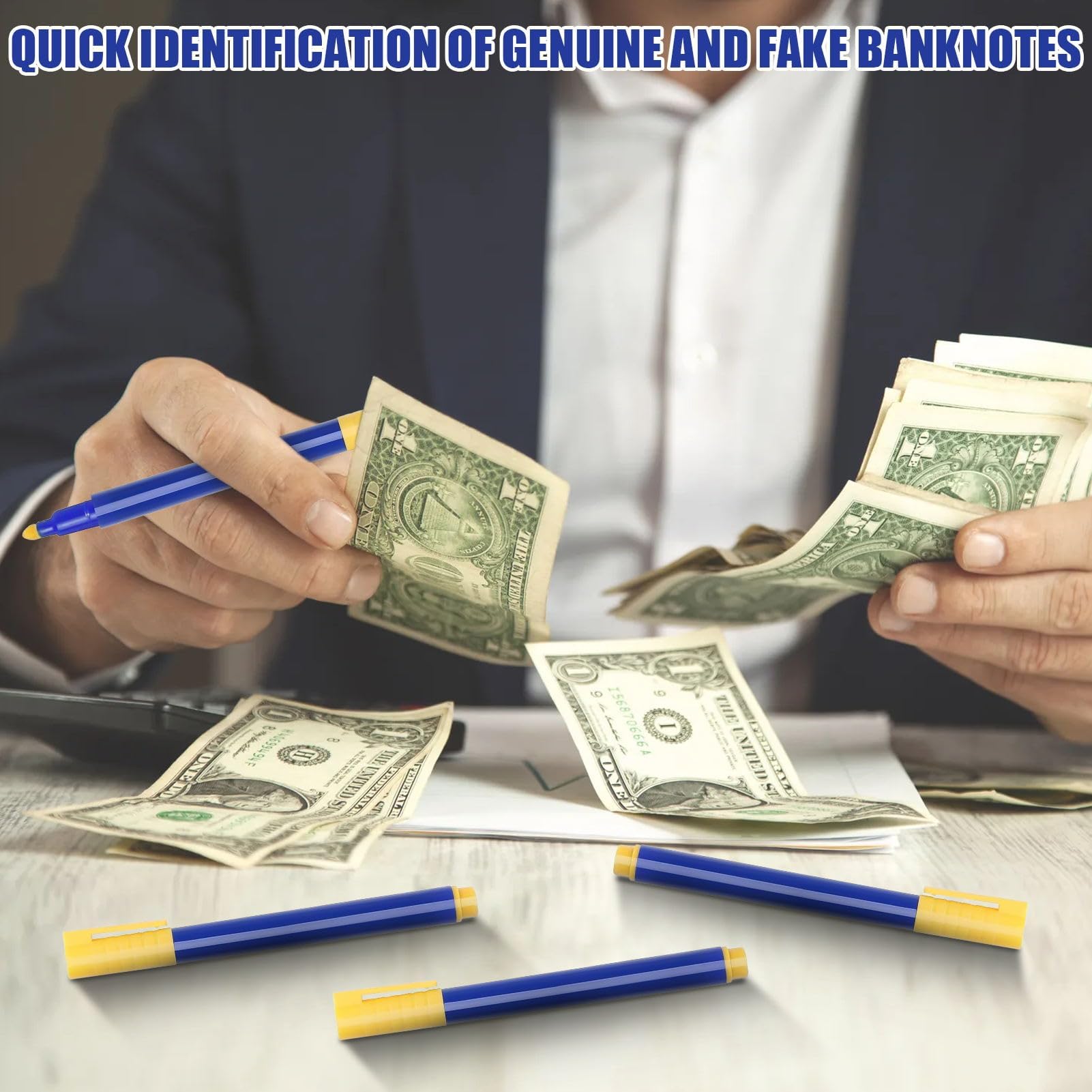 Stylo Pour Détecter Les Faux Billets De Banque - Convient Pour Toutes Les Monnaies 3173748201316