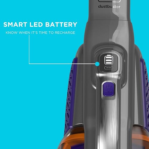 BLACK+DECKER Dustbuster Gen 11 Pet 18V 2.0AH with Charge Base Handheld Vacuum Cleaner, BHHV520BFP-GB - 6