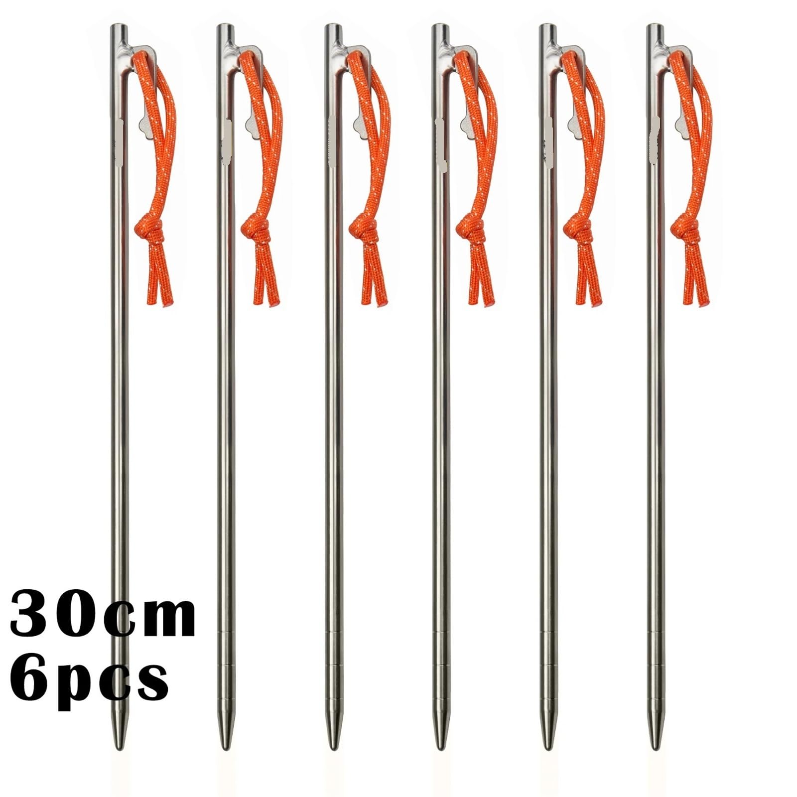 Piquetas Camping 20/24/30/35/40cmTent Pegs Outdoor Camping Nail Anti-Bending Heavy Duty Canopy Stake(8X 300 6PCs)
