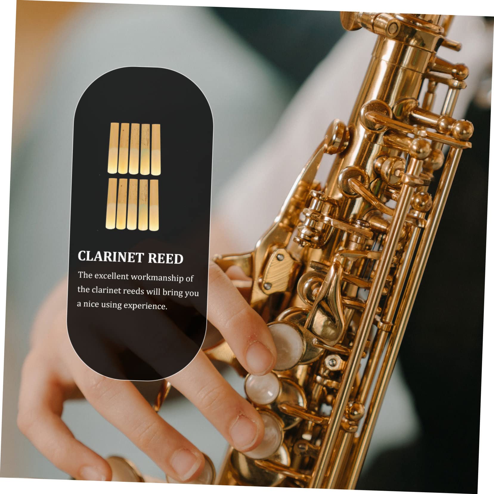 ibasenice 30pezzi Ance Per Clarinetto e Sax Rigidezza Per Musicisti Semplici Da Installare Suono Ricco