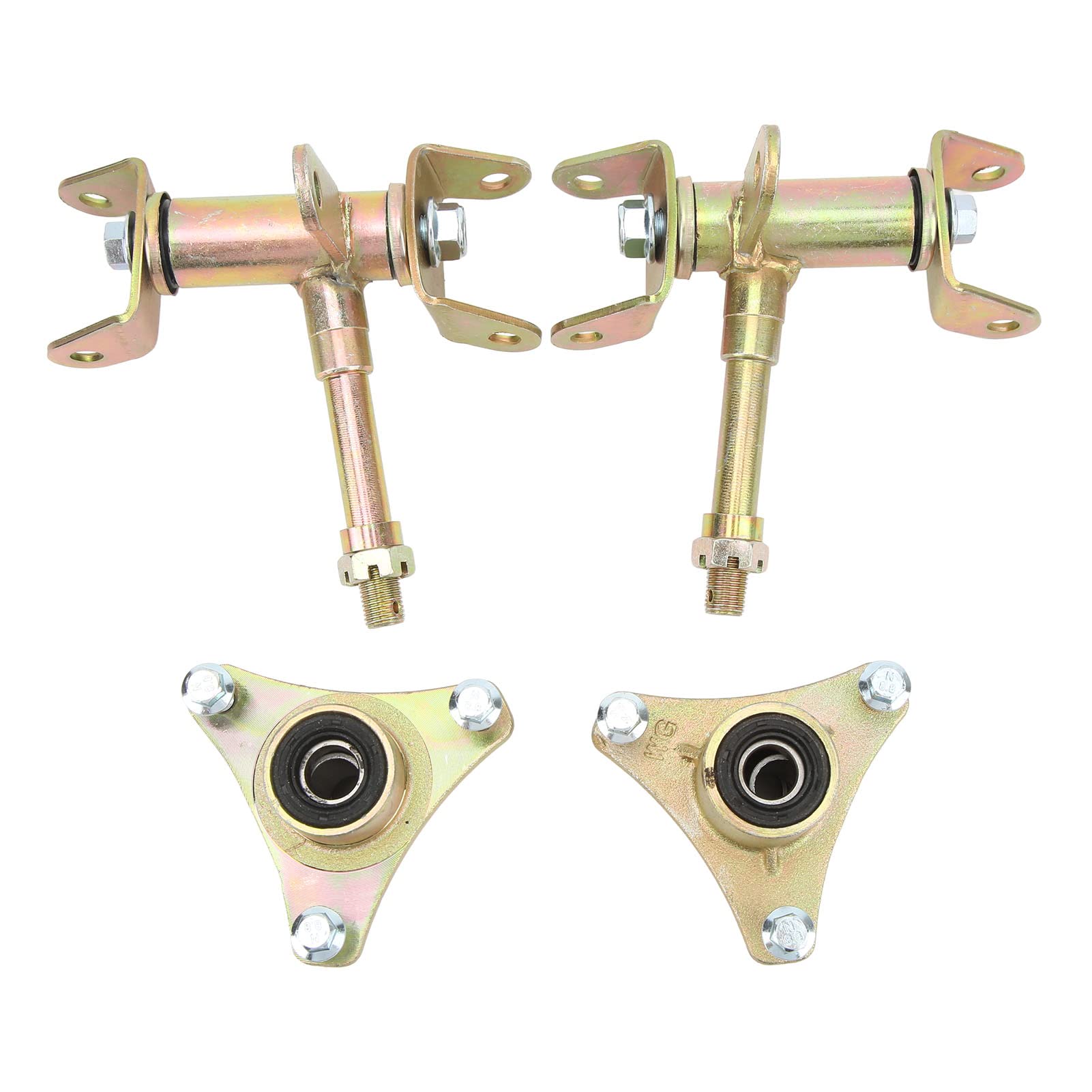 Dioche Vorderes Achsschenkel-Spindel-Set, Vorderes Achsschenkel-Spindel, Linke Rechte Bremsscheibe, Radachse, Felge, Nabe, Achsschenkel für ATV