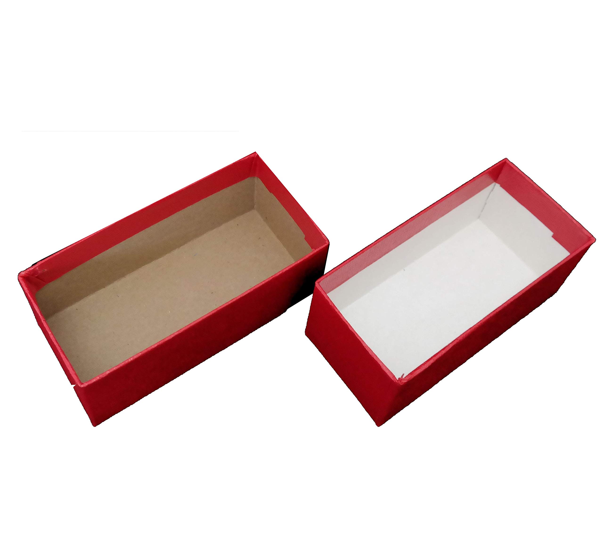 Guardhouse 11,4 cm einreihige Aufbewahrungsbox für 5,1 cm Münzhalter aus Papier und Kunststoff, 6 Stück, Rot