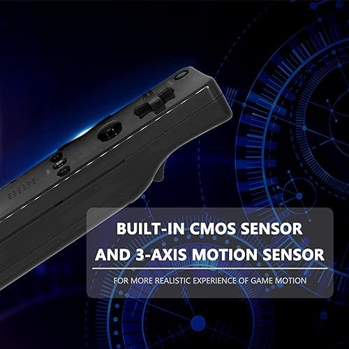 Miniatura 3 de Burcica Controller for Wii Remote and Nunchuck, Wireless Controllers Compatible with Wii/Wii U with Silicone Case and Wrist Strap (Black) Negro y