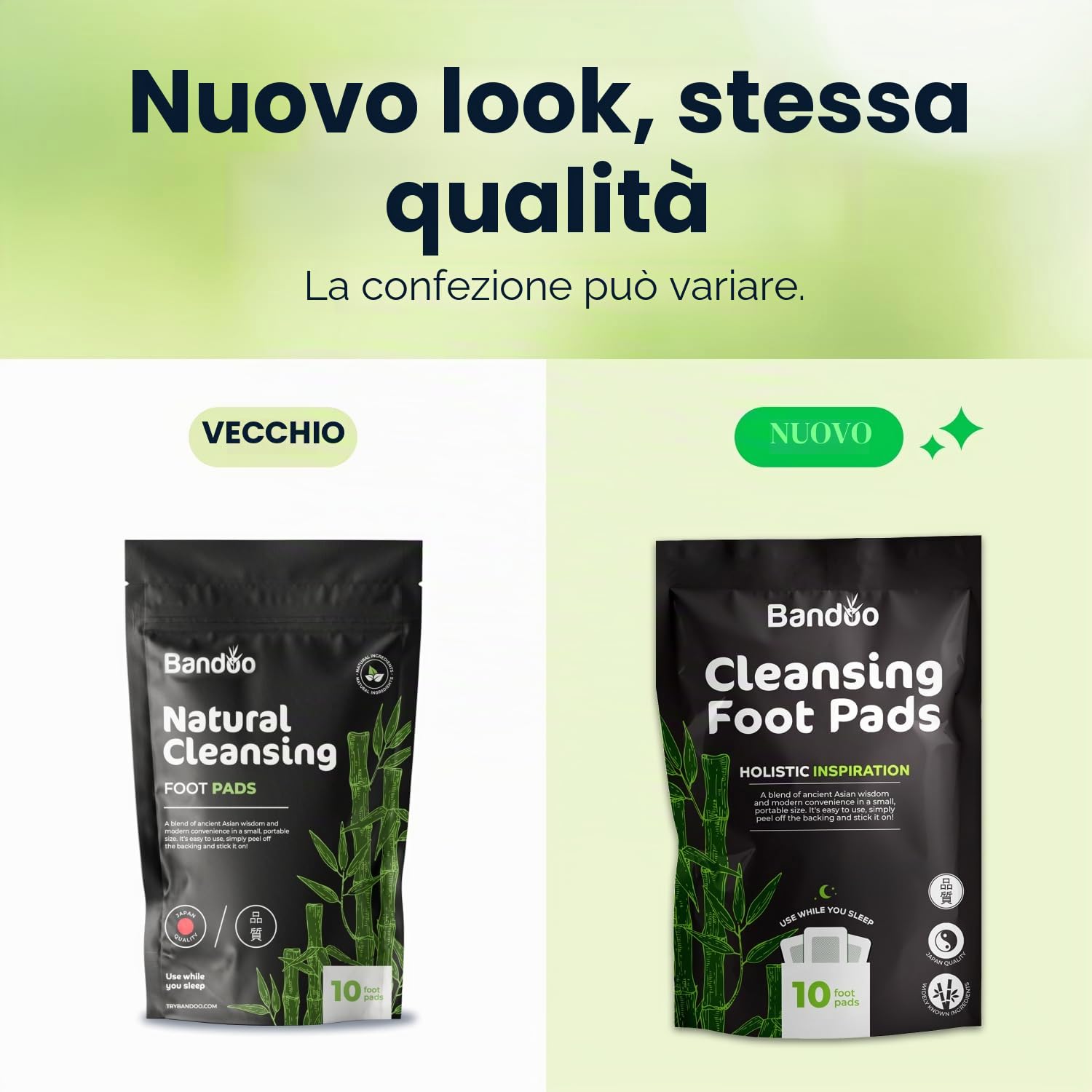 Bandoo Detox Foot Pads | Natural Deep Cleansing Foot Pads | Cerotti giapponesi | Rana Pads | 10 pastiglie