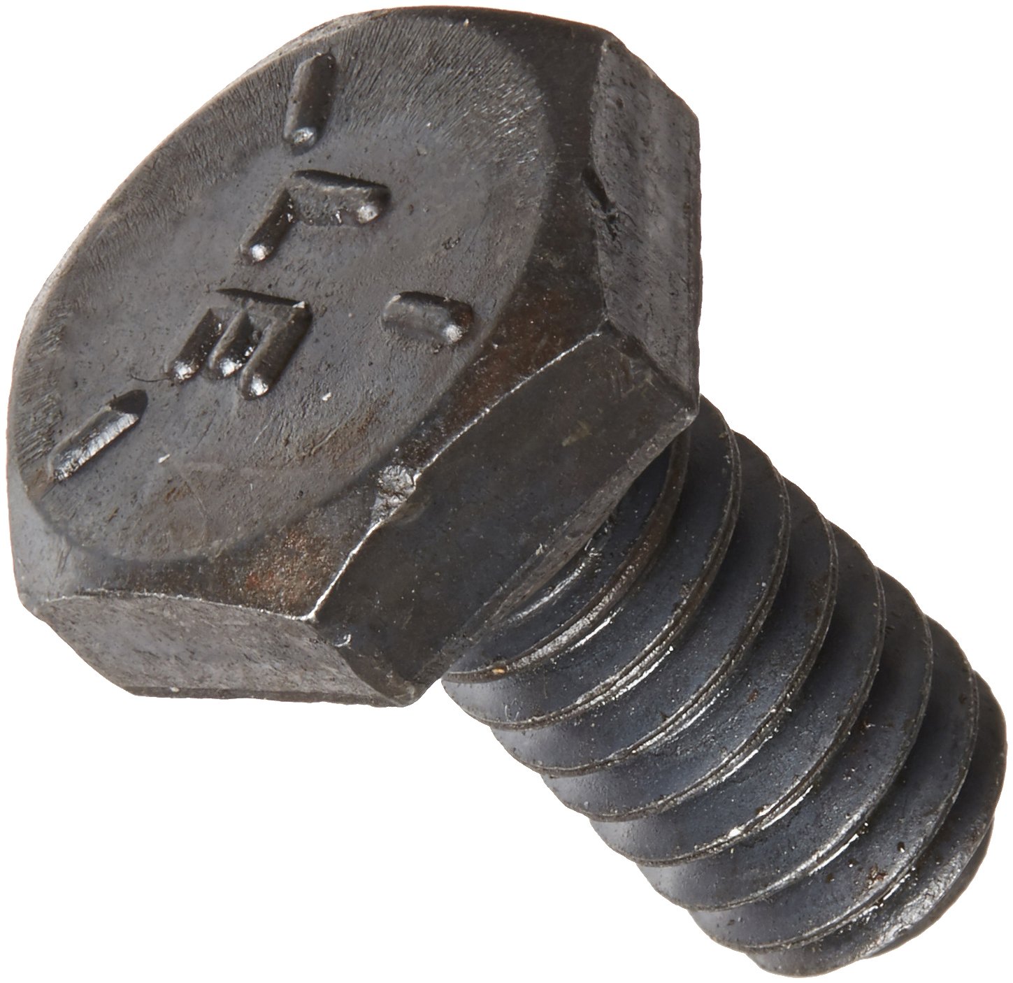 Steel Hex Bolt, Grade 5, Plain Finish, Hex Head, External Hex Drive, Meets ASME B18.2.1/SAE J429, 3/4" Length, Fully Threaded, 1/4"-28 UNF Threads, Made in US (Pack of 100)