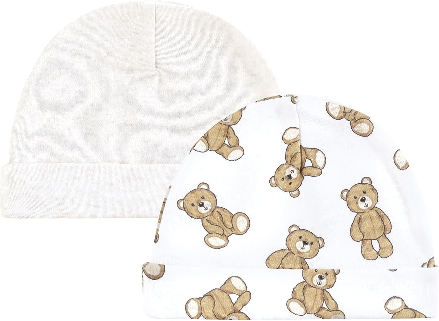 Hudson Baby Unisex Baby Cotton Cap and Scratch Mitten Set