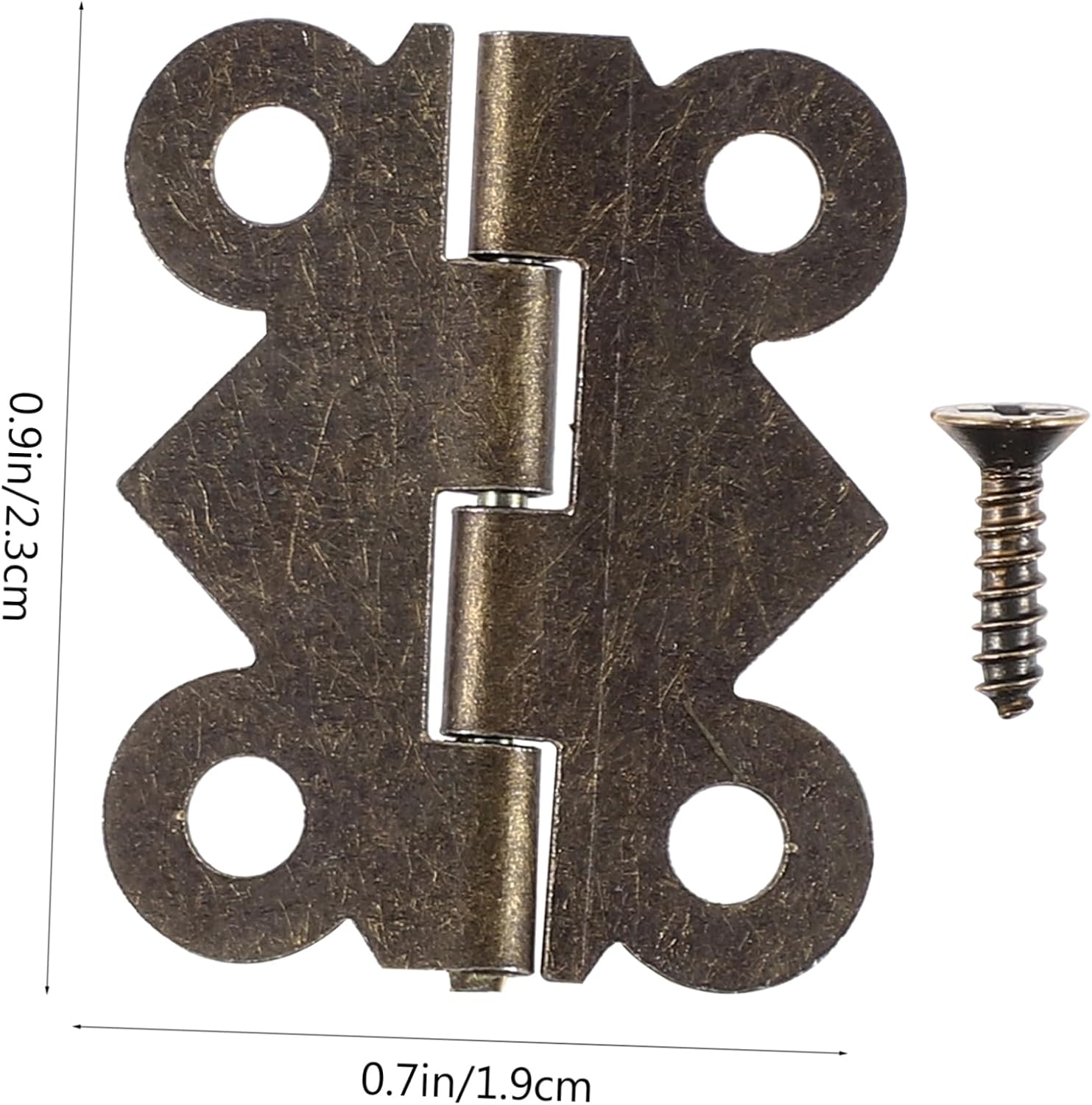 48pcs Green Butterfly Cabinet Butt Hinges for Bookcases