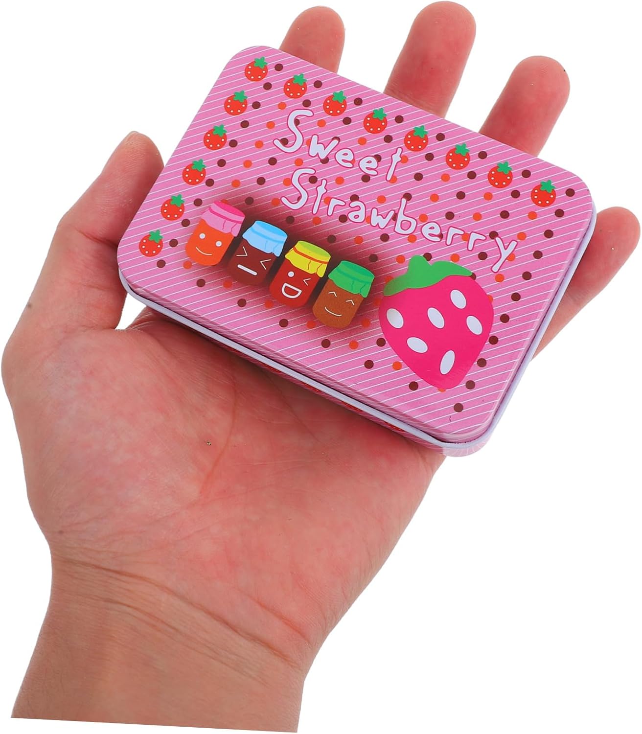 MAGICLULU 6 Pack Cute Rectangular Tinplate Card Storage Boxes for Postcards image 3