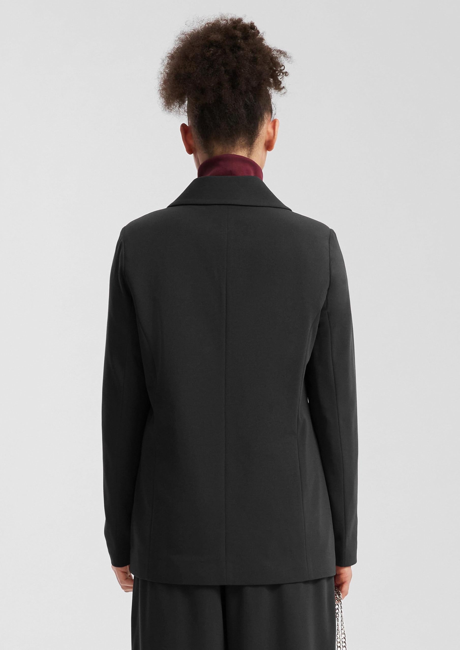 QS Blazer mit Reverskragen aus Interlockjersey