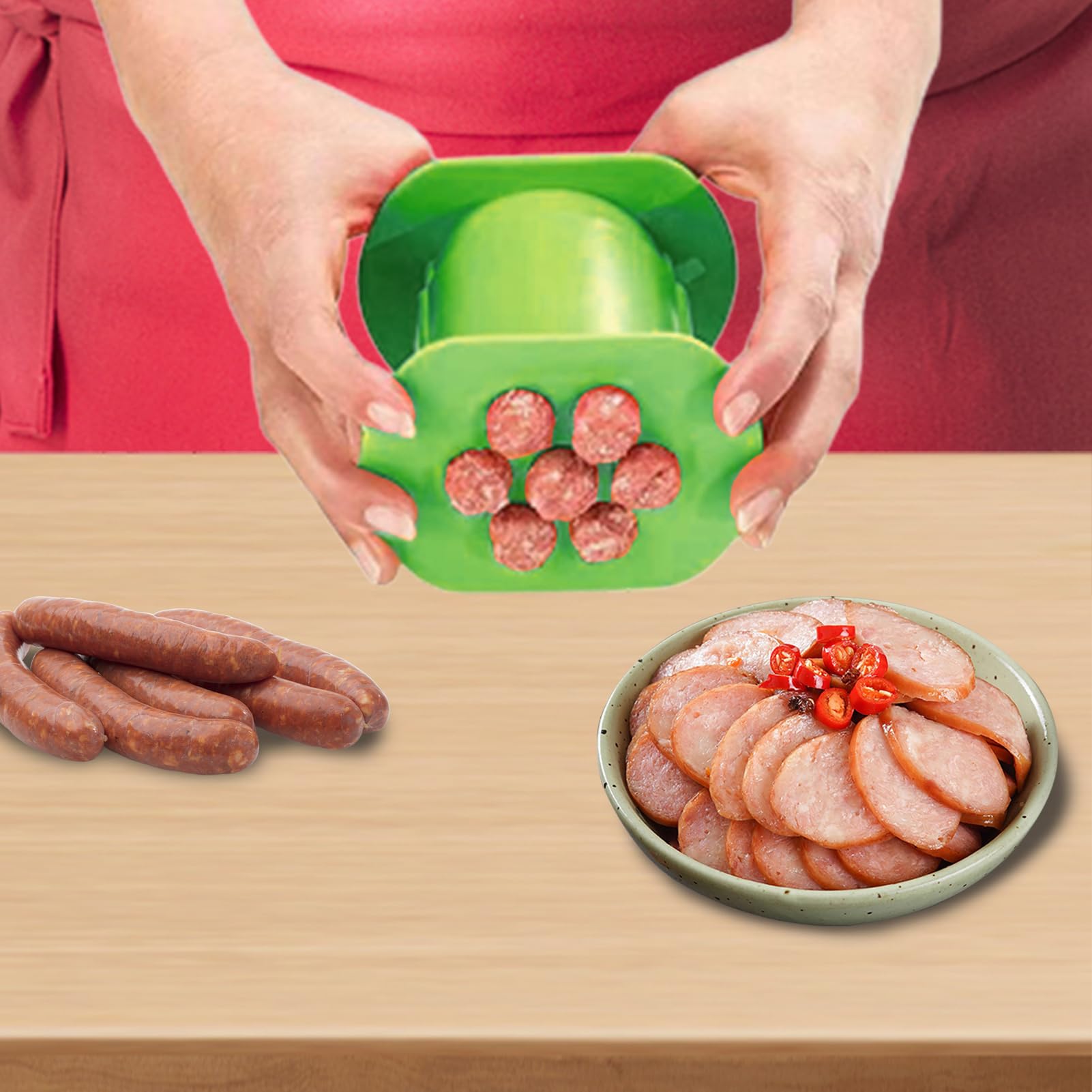 Balkan Cevapcici Maker - 7 Saucisses De Viande Réutilisable | Gadgets De Cuisine En Morceaux De Saucisse Pour Grilles Pour Barbecue, Hot Dog Et Outil De Création De Cevapi, Presse À La Viande F