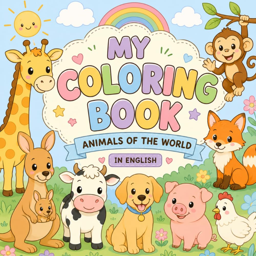 MY COLORING BOOK: ANIMALS OF THE WORLD