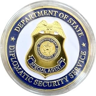 Department of State-Us Diplomatic Security Service Gold Plated-Challenge Coin