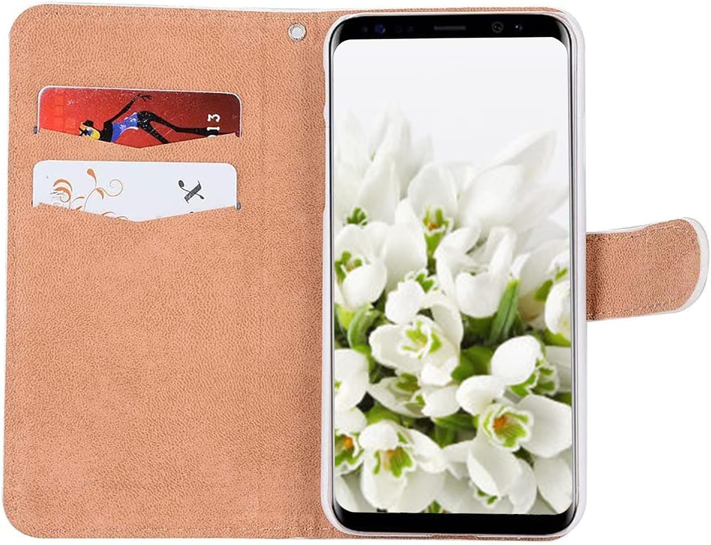 Bling Wallet Case for iPhone 17 Pro Max 6.9" Woman Stylish Diamond PU Leather Flip Folio Stand Case with Card Holder,3D Sparkle Crystal Bowknot Magnetic Buckle - Image 5