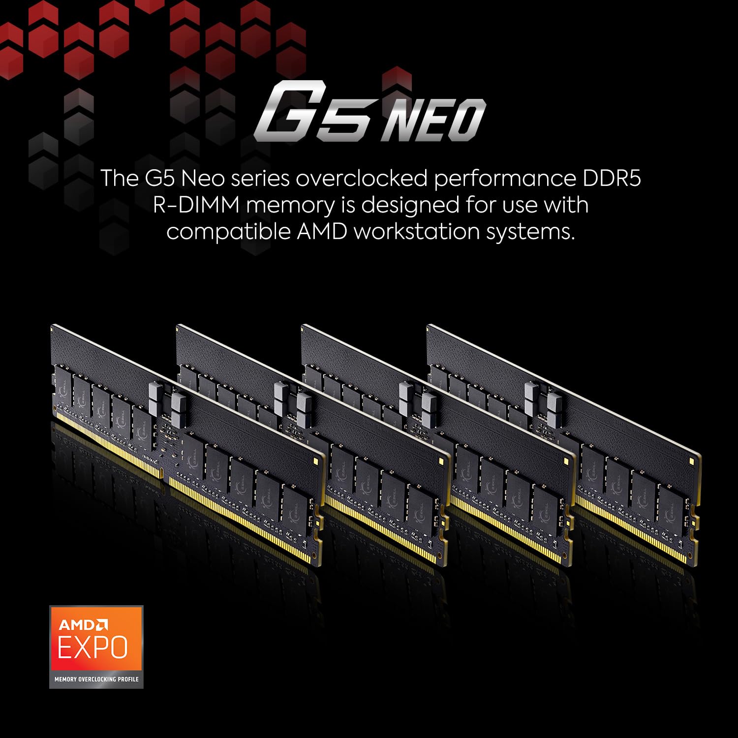 G.SKILL G5 Neo Series DDR5 RAM (AMD Expo) 128GB (4x32GB) 6400MT/s