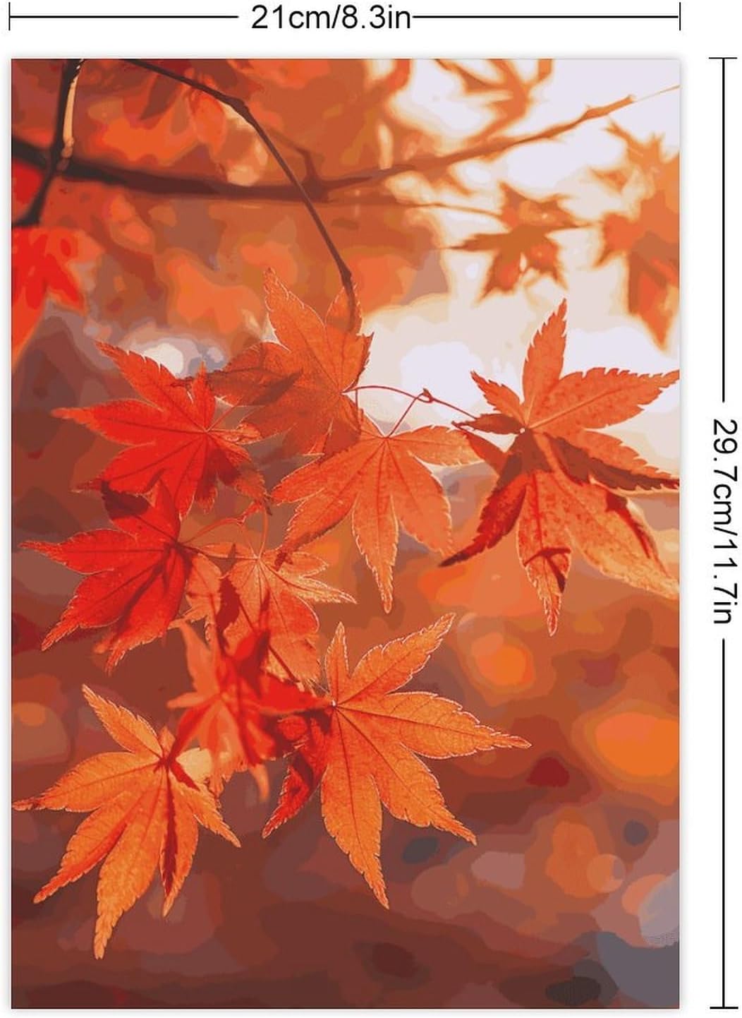 Cute Stickers Waterproof Funny Maple Leaves in The Sun Stickers for Water Bottles Laptop Decor