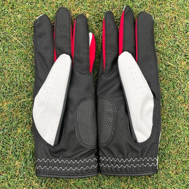 Golfhandschuhe Hergestellt aus dauerhaften Handschuhen Golf Fit Women's Technology Long Natural Fit-Technologie aus Langer Anlage Golfhandschuhe Damen (Color : White, Size : 18)